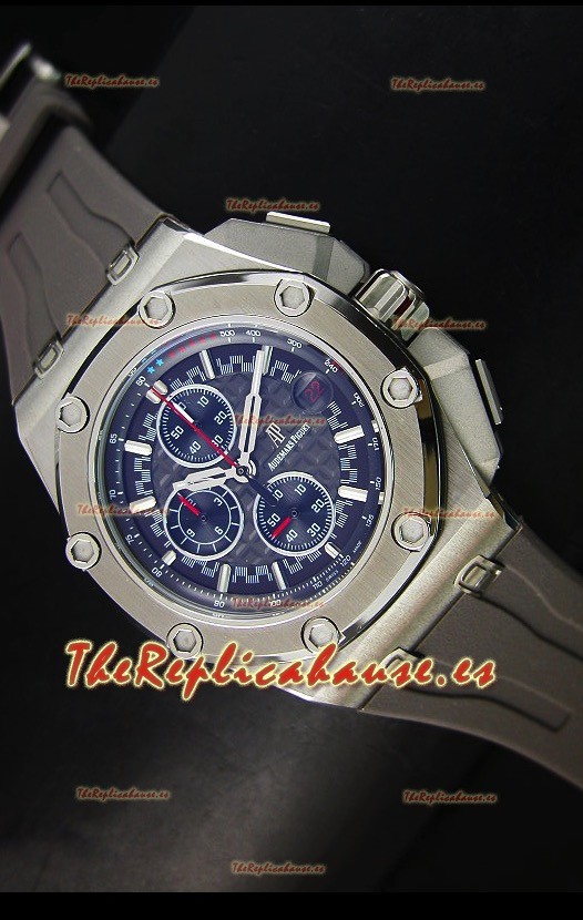 Audemars Piguet Royal Oak Offshore Michael Schumacher Reloj color Gris con Movimiento de Cuarzo