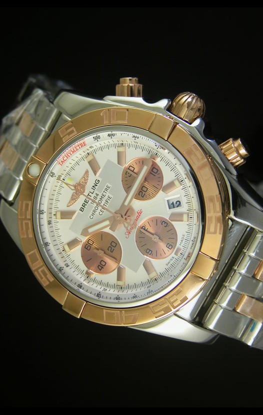 Breitling Chronomat Evolution Reloj Réplica Suizo en Oro Rosado