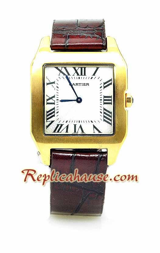 Cartier Dumont Leather Reloj Réplica