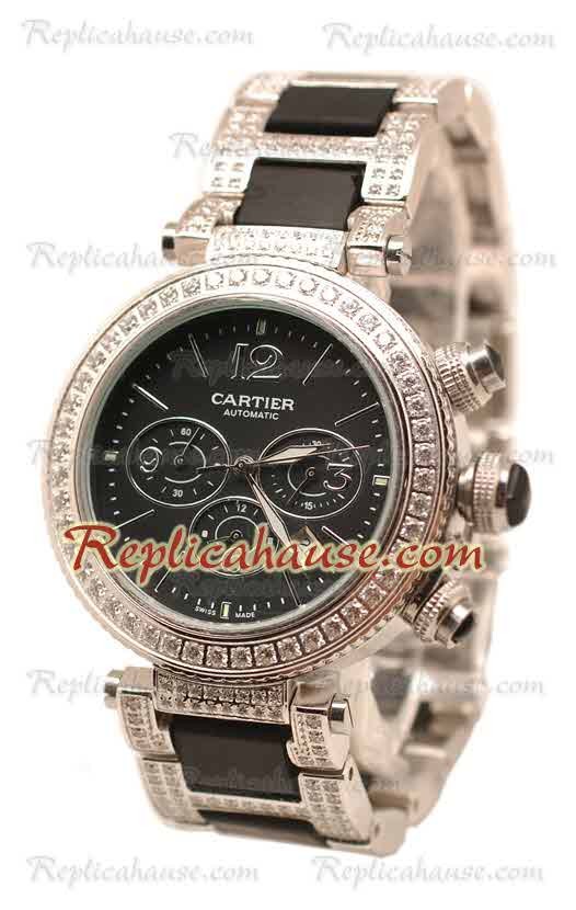 Cartier Pasha Seatimer Diamonds Reloj Réplica Suizo