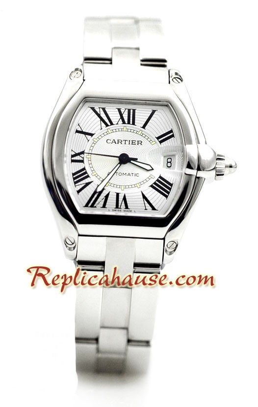 Cartier Roadster Reloj Suizo de imitación (Tamaño Medio)