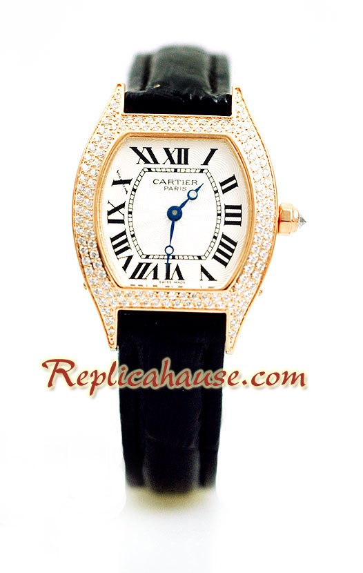 Cartier Tortue Reloj para Dama Suizo de imitación