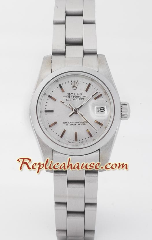 Rolex Réplica Datejust - Silver- Dama -