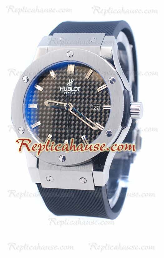 Hublot Classic Fusion Silver Stamped Dial Reloj