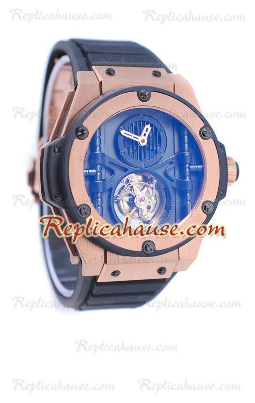 Hublot King Power Vendome Manufacture Tourbillon Rose Gold Reloj