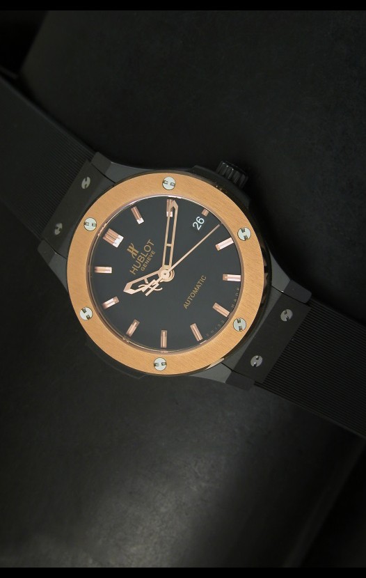 Hublot Classic Fusion 39MM Reloj con Caja Revestida en PVD