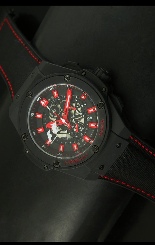 Hublot Big Bang King F1 Edición MONZA Reloj de Cuarzo Suizo con revestimiento PVD 45MM