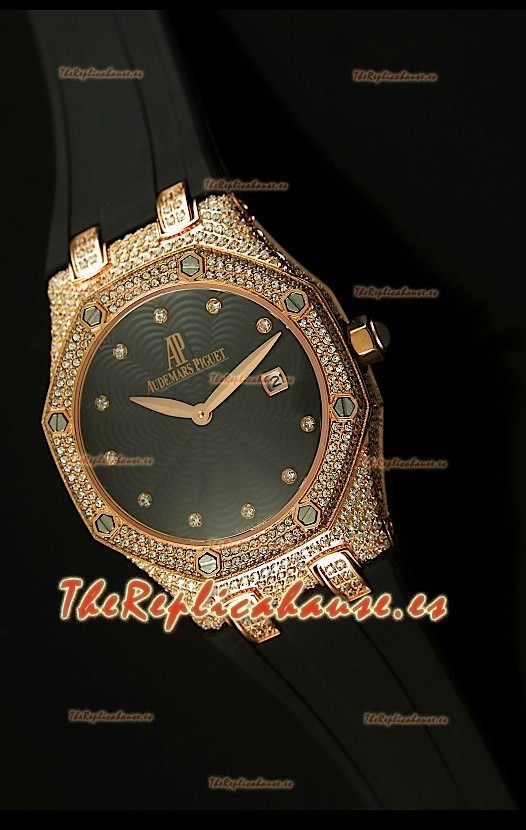 Audemars Piguet Royal Oak, Reloj Réplica de mujer en Caja de Oro Rosado