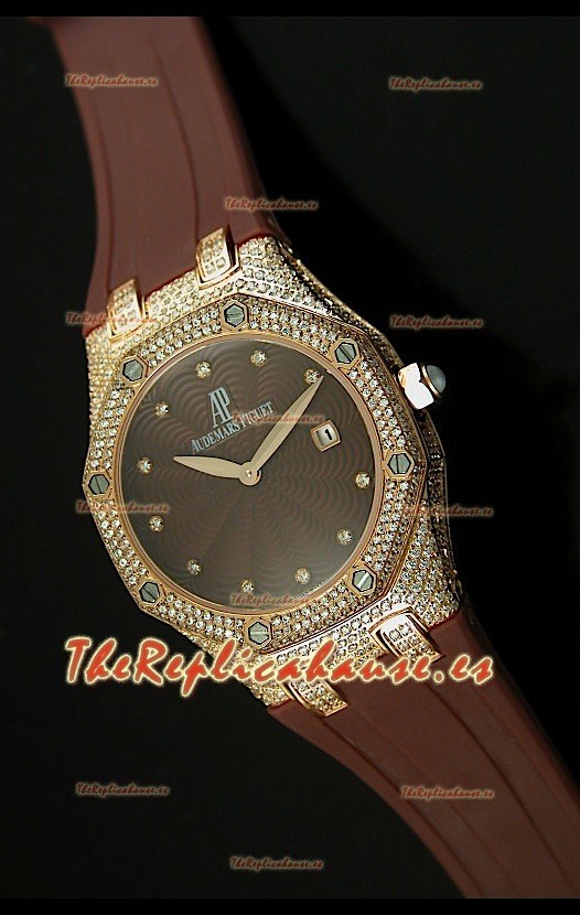 Audemars Piguet Royal Oak, Reloj Réplica de mujer en Caja de Oro Rosado