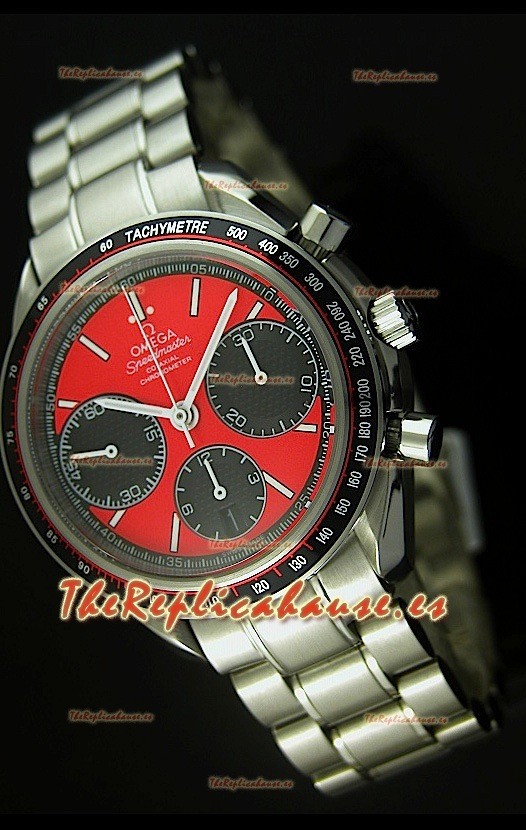 Omega Edición Speedmaster Racing, Reloj Réplica Suiza, Dial Rojo - réplica en escala 1:1