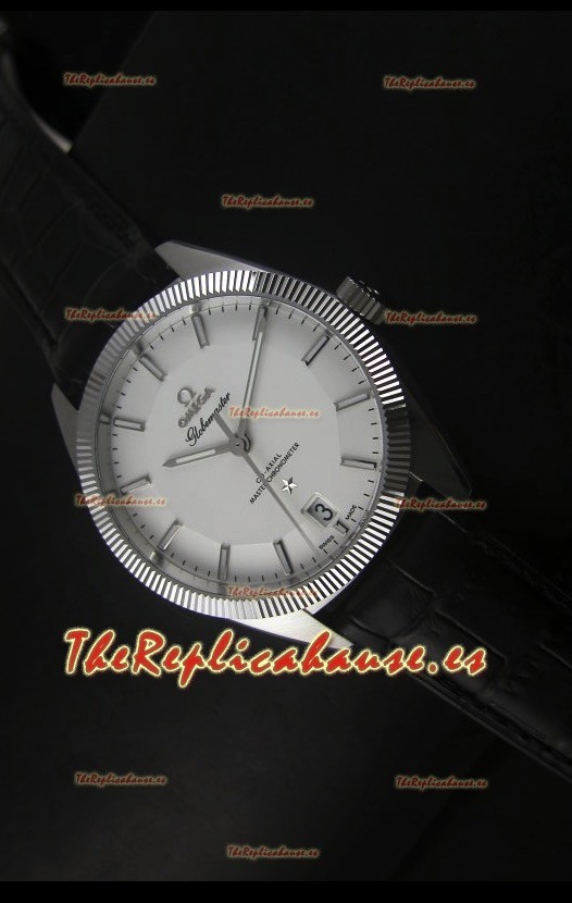 Omega Globemaster Reloj Suizo Co-Axial Dial Blanco Acero Inoxidable - Reloj Réplica Espejo 1:1