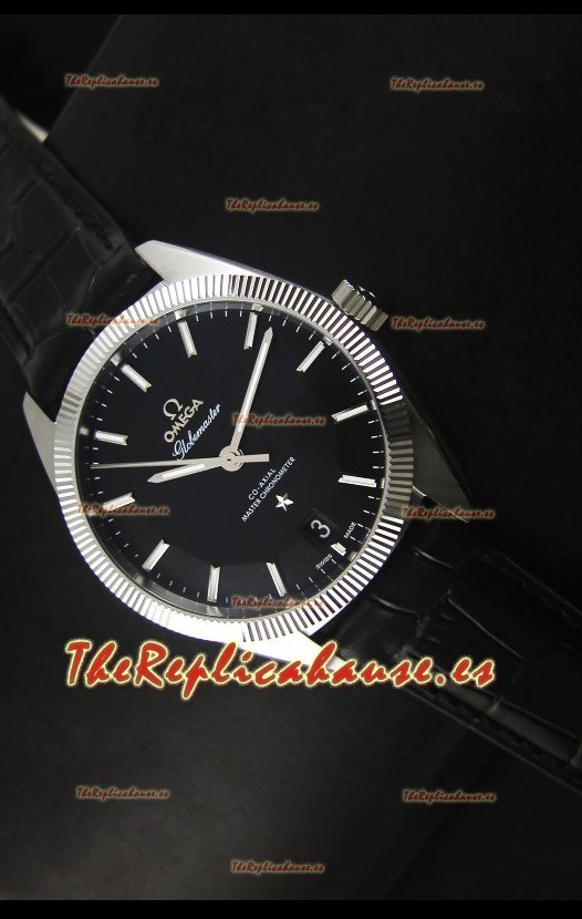 Omega Globemaster Reloj Suizo Co-Axial Dial Negro Acero Inoxidable - Reloj Réplica Espejo 1:1