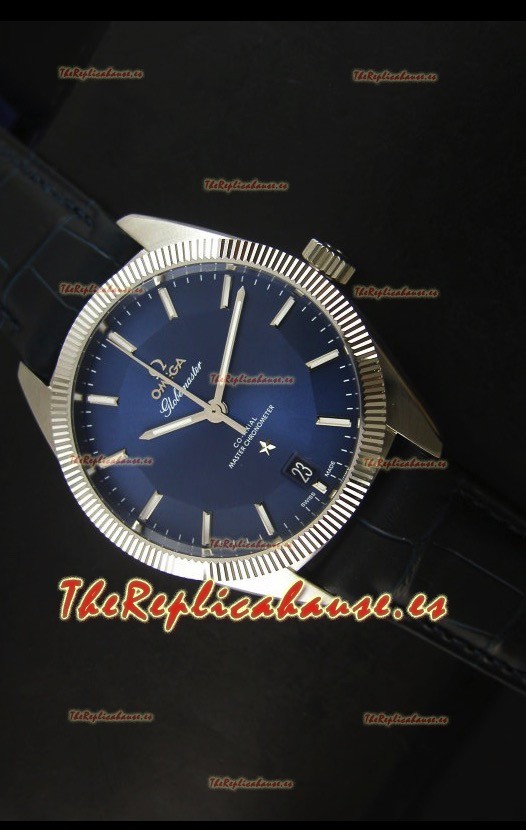 Omega Globemaster Reloj Suizo Co-Axial Dial Azul Oscuro Caja Acero Inoxidable - Reloj Réplica Espejo 1:1