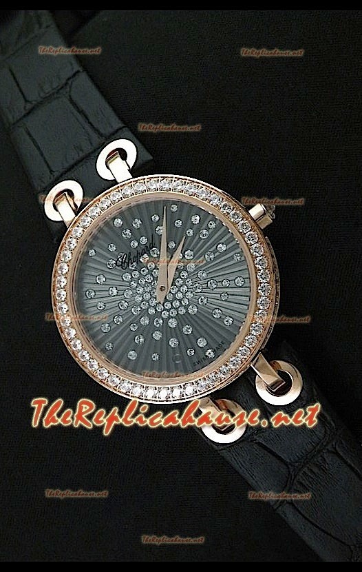 Chopard Xtraveganza Reloj para Señoras con Diamantes incrustados en carcasa en Oro Rosa