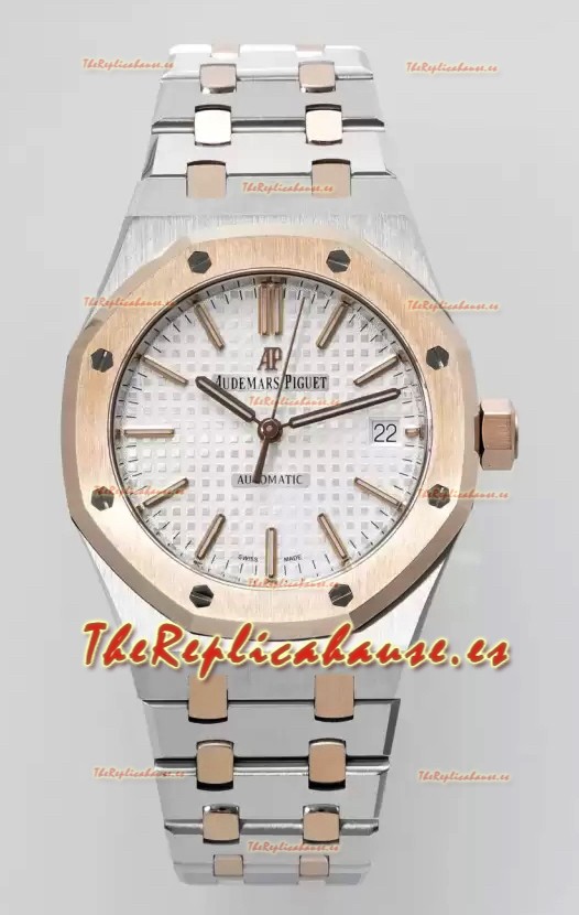 Audemars Piguet Royal Oak 37MM Reloj Dial Blanco Movimiento 3120 - Réplica Espejo 1:1