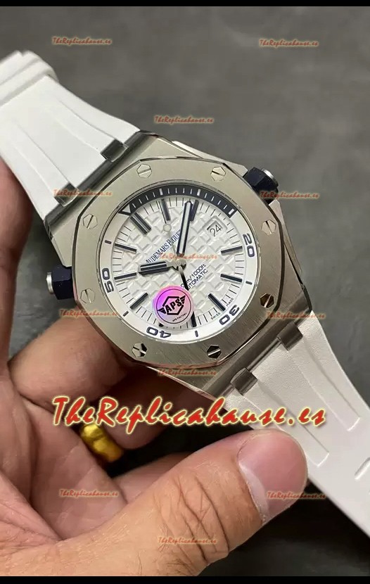 Audemars Piguet Royal Oak 1:1 Ultimate Reloj Réplica Suizo Dial Blanco Movimiento Cal.3120