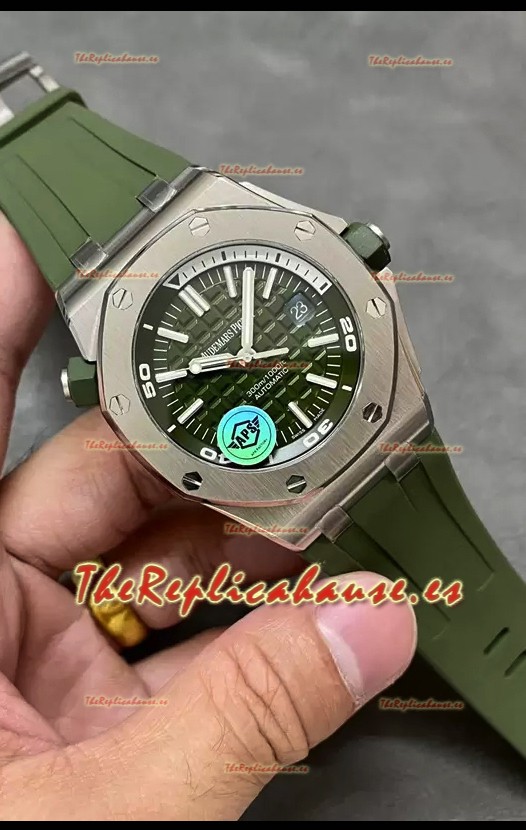 Audemars Piguet Royal Oak 1:1 Ultimate Reloj Réplica Suizo Dial Verde Movimiento Cal.3120