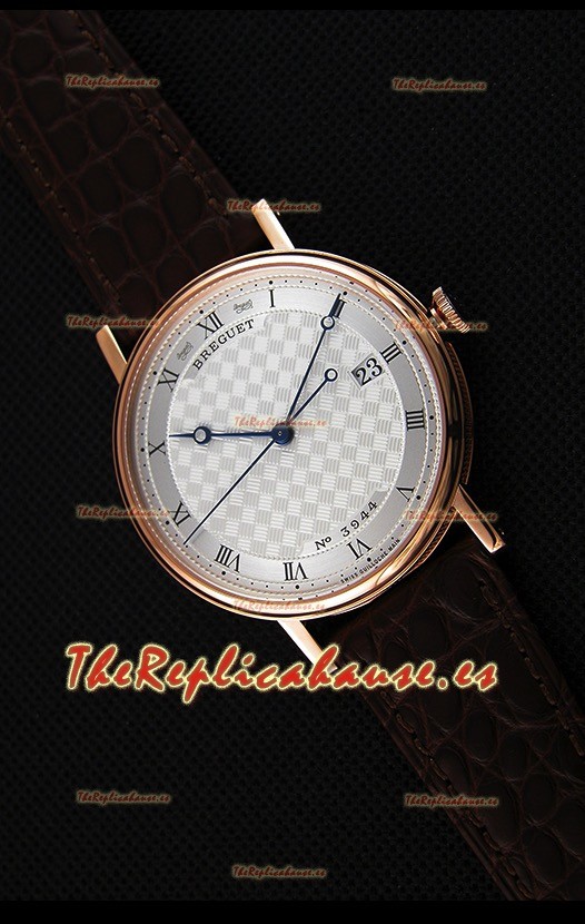 Breguet Classique 5177BR/12/9V6 Reloj en Oro Rosado con Marcadores de Hora en Numeros Romanos