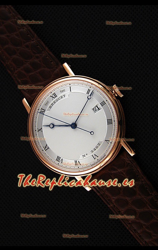 Breguet Classique 5177BR/15/9V6 Reloj en Oro Rosado con Marcadores de Hora en Numeros Romanos