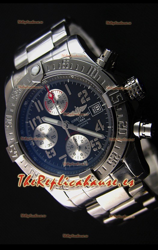 Breitling Skyland Avenger Reloj Réplica Suizo Cronógrafo Dial Gris Réplica a Espejo 1: 1