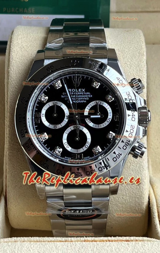 Rolex Cosmograph Daytona 116509 Dial Negro Movimiento Cal.4130 - Reloj Acero 904L