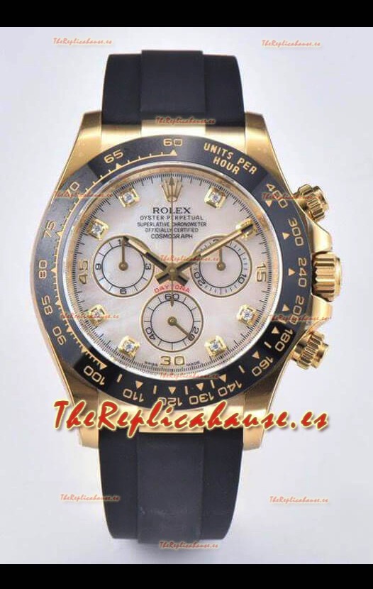 Rolex Cosmograph Daytona 116518LN-0037 Oro Amarillo Movimiento Original Cal.4130 - Reloj Acero 904L