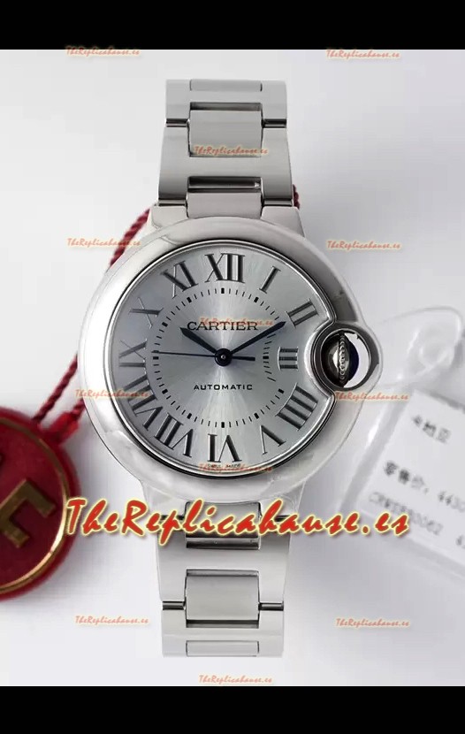Ballon De Cartier Reloj Suizo Automático Calidad Espejo 1:1 33MM en Caja Acero