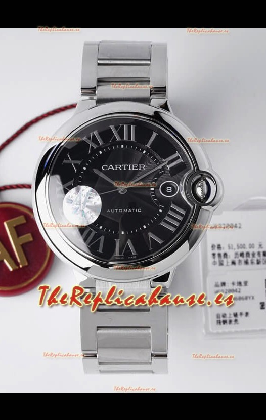 Ballon De Cartier Suizo Automático Reloj Réplica Calidad Espejo 1:1 Caja en Acero904L - 42MM