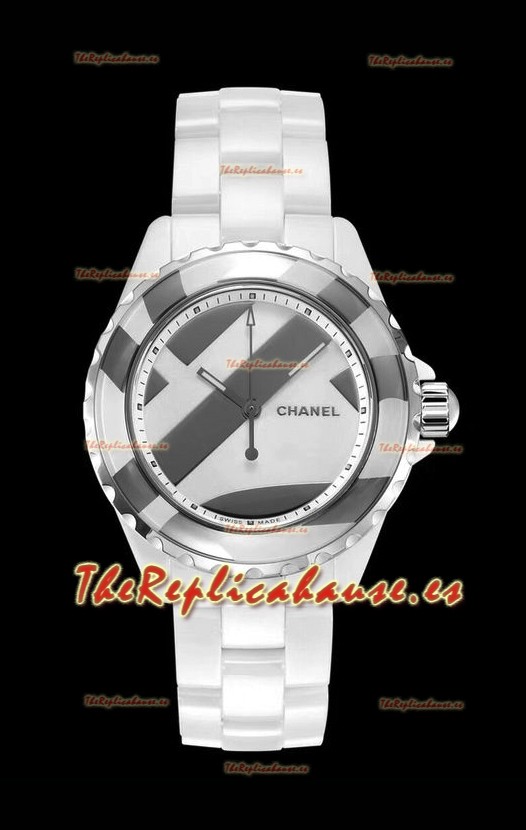 Chanel J12 Untitled Reloj Caja Cerámica Blanca Reloj a Espejo 1:1 - 38MM Movimiento Automático