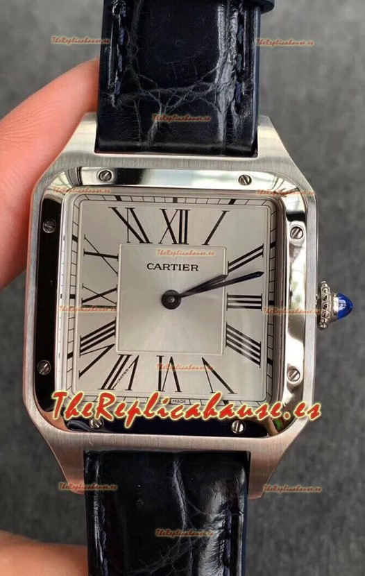 Cartier Santos Dumont Reloj Réplica Suizo a espejo 1:1 Caja en Acero 38MM