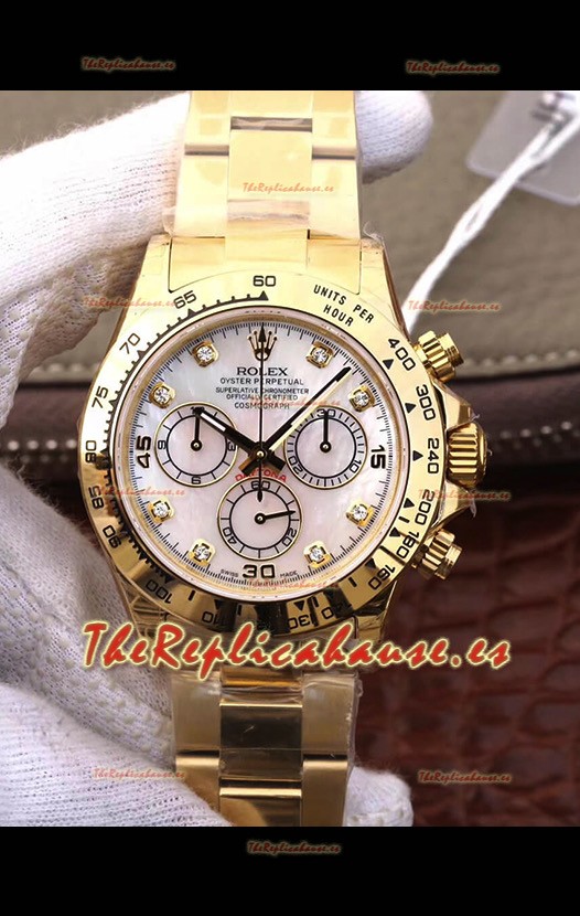 Rolex Cosmograph Daytona 116508 Oro Amarillo Movimiento Original Cal.4130 - Reloj de Acero Ultimate 904L
