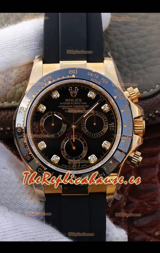 Rolex Cosmograph Daytona 116508 Oro Amarillo Movimiento Original Cal.4130 - Reloj de Acero Ultimate 904L Mejorado