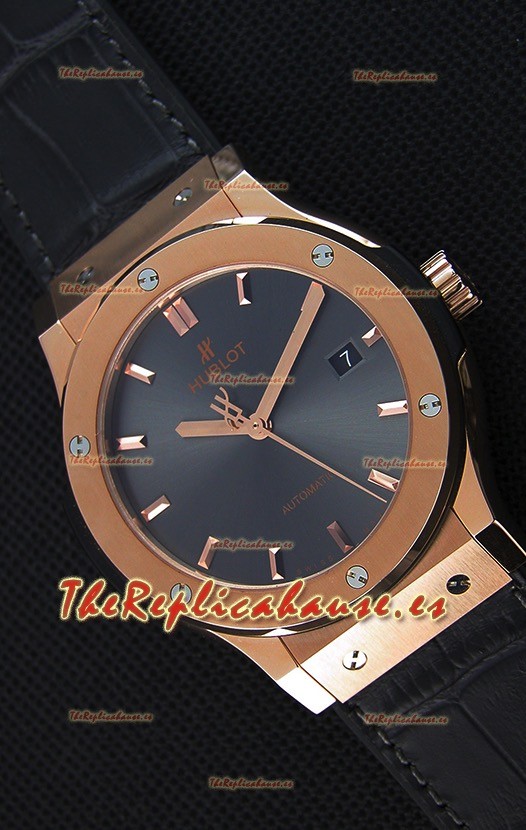 Hublot Classic Fusion Racing Reloj Réplica Suizo en Oro King color Gris - Réplica a Espejo 1:1