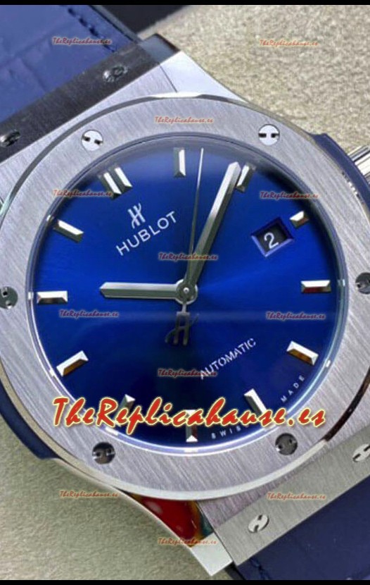 Hublot Classic Fusion Réplica Suiza a Espejo 1:1 Caja Acero 904L Dial Azul 42MM