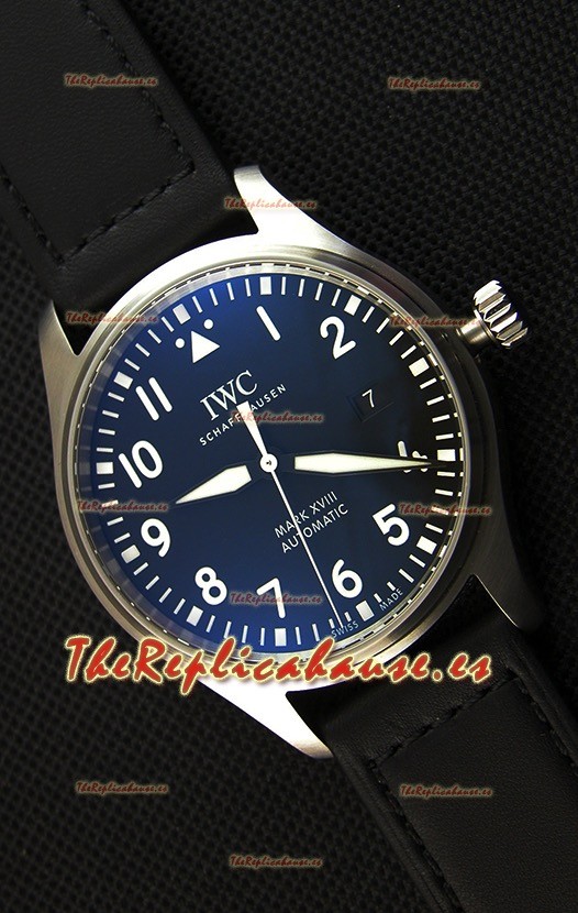 IWC Pilot's MARK XVIII IW327009 Reloj Réplica Suiza Dial Negro Réplica a Espejo 1:1