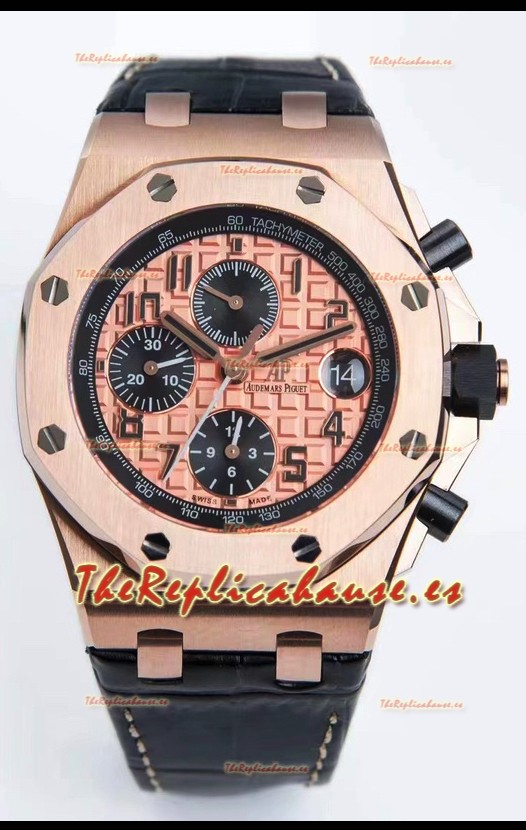 Audemars Piguet Royal Oak Offshore Dial Champange Reloj Réplica Cronógrafo a Espejo 1:1 - Acero 904L