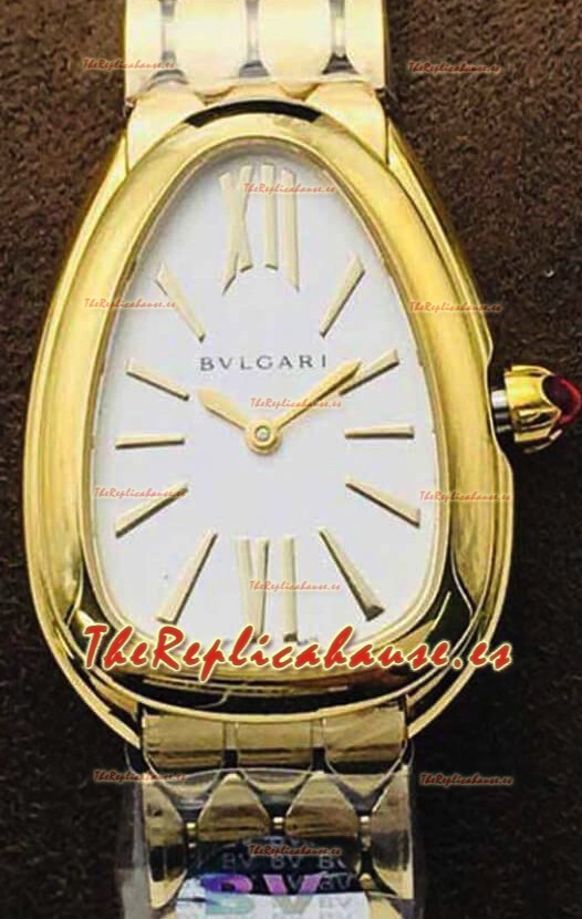 Bvlgari Edición Serpenti Seduttori Reloj Caja en Oro Amarillo - Réplica a Espejo 1:1