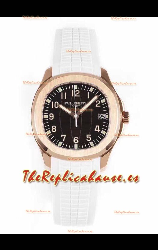 Patek Philippe Aquanaut 5167R Oro Rosado Reloj Réplica a Espejo 1:1 - Dial Negro