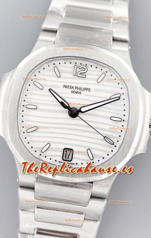 Patek Philippe Nautilus 7118/1A Dial Blanco Reloj Réplica a Espejo 1:1 Acero 904L
