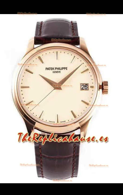 Patek Philippe #Ref 5227R en Dial Blanco 1:1 Caja Acero 904L Oro Rosado Reloj Suizo