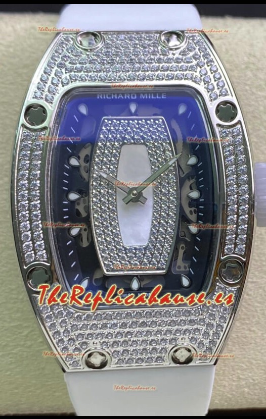 Richard Mille RM-07-01 Dial y Caja de Diamantes Ladies Reloj Rélica Suizo 1:1