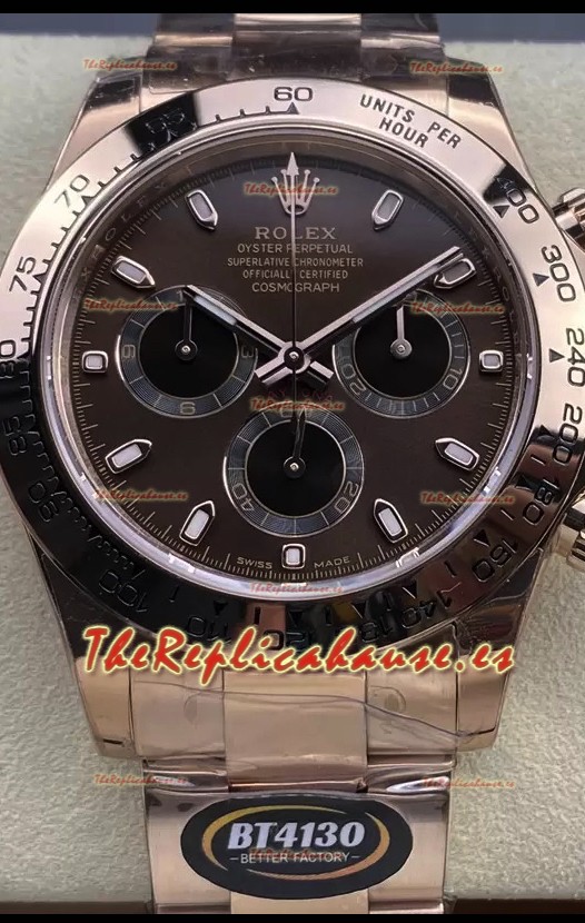 Rolex Cosmograph Daytona M116505 Oro Rosado Movimiento Original Cal.4130 - Reloj Acero 904L