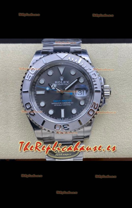 Rolex Yachtmaster 40mm Dial Acero - Reloj Réplica Espejo 1:1 en Caja de Acero 904L