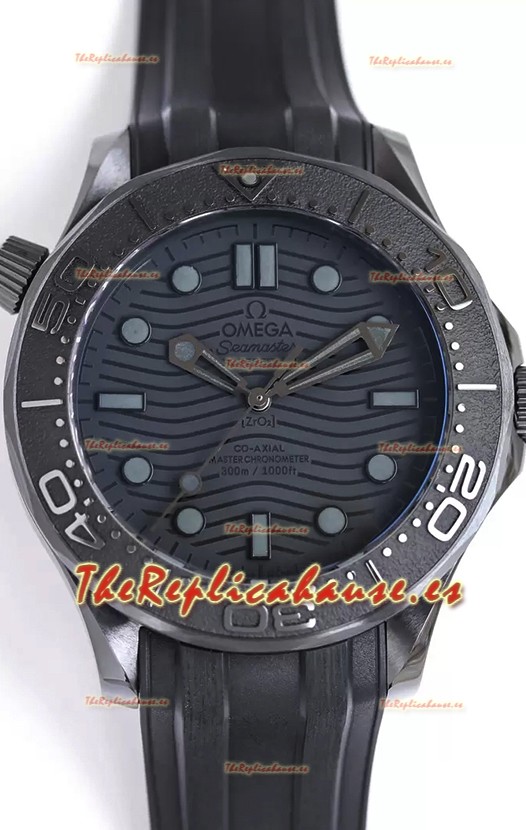 Omega Seamaster 300M "Negro Negro" Caja Cerámica Reloj Réplica Suizo Espejo 1:1