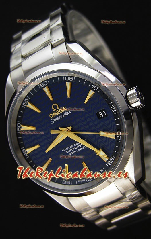 Omega Seamaster Aqua Terra Co-Axial Edición Limitada Reloj Réplica Suizo a Espejo 1:1 color Azul