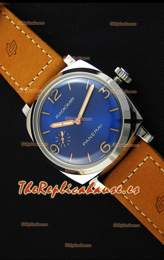 Panerai Radiomir PAM690 1940 Reloj Réplica Suizo a Espejo 1:1 Dial en Acero color Azul