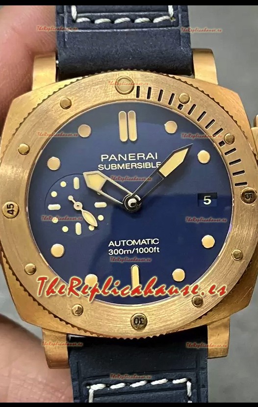 Panerai Submersible PAM01074 Edición Blue Abisso Reloj Réplica Espejo 1:1 Dial Azul 42MM