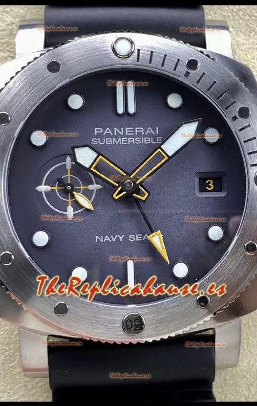 Panerai Submersible PAM1323 GMT Edición Navy Seals Reloj Réplica Espejo 1:1 44MM