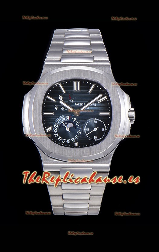 Patek Philippe Nautilus 5712/1A Reloj Réplica Suizo en calida Espejo 1:1 Dial Azul 
