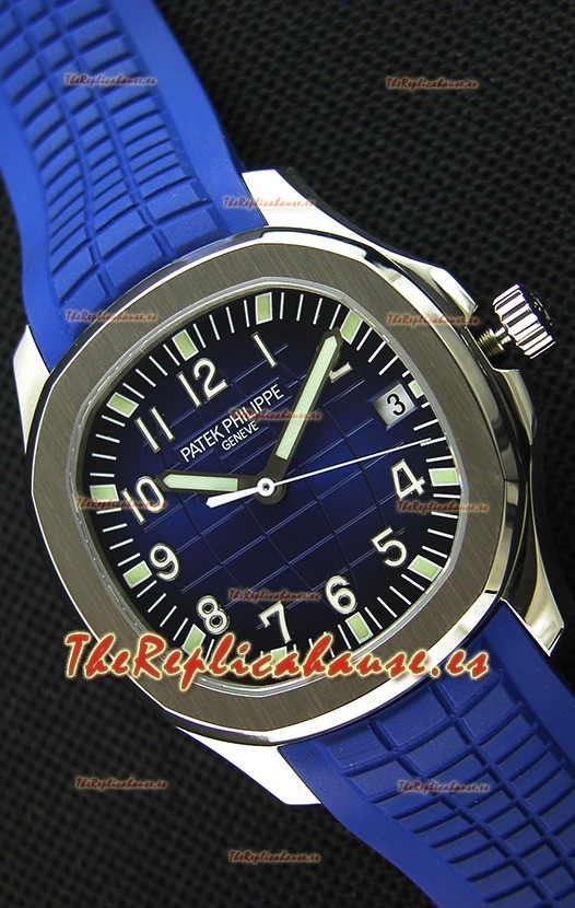 Patek Philippe Aquanaut 5168G-001 Reloj Réplica Suizo Dial en Azul - Versión Actualizada a Espejo 1:1